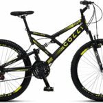 Colli Bike, Bicicleta GPS 148 Dupla Suspensão e Freios V-Brake, Aro 26 Aero, 36 Raias, 21 Marchas
